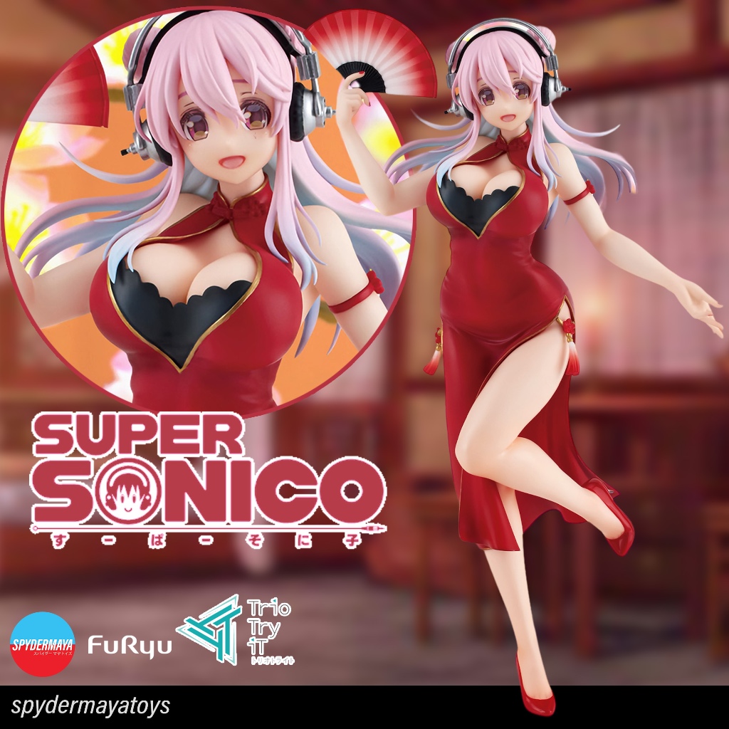 Super Sonico White China Dress ver. Trio-Try-iT Figure FuRyu Sealed NE