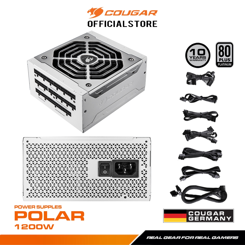 COUGAR POLAR 1050W/1200W (80+Platinum) : Power Supply รับประกัน 10