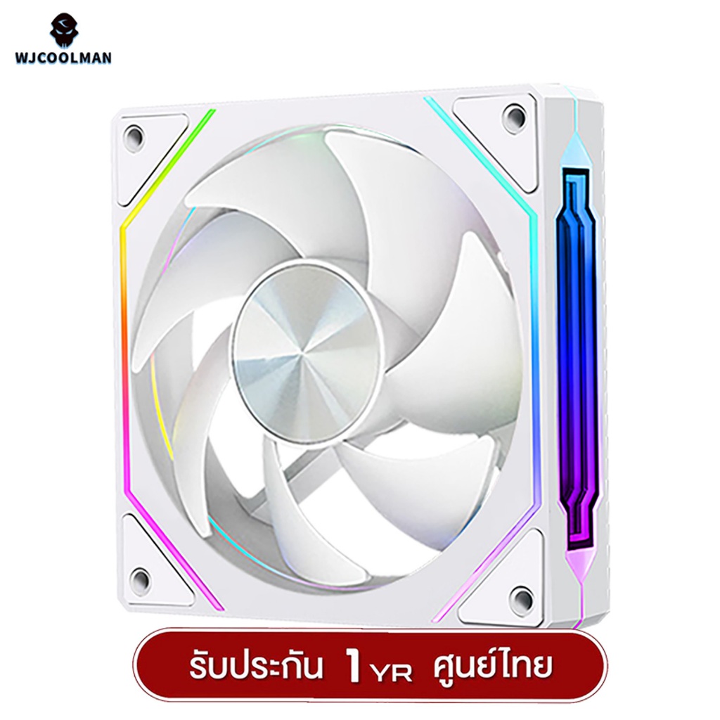 พัดลมระบายความร้อน WJCOOLMAN Mirror GT ARGB Side View 12CM Cooling Fan ...