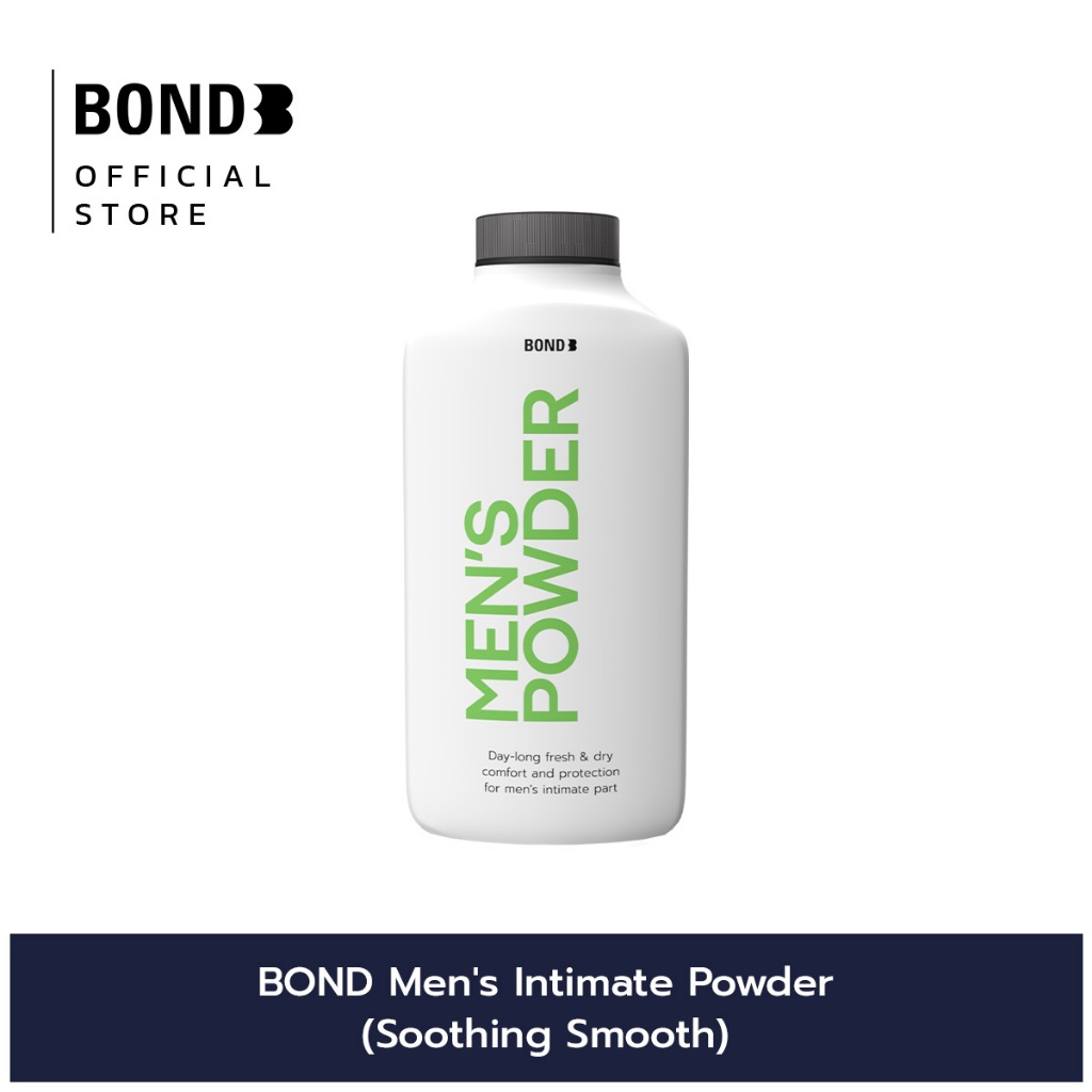 BOND Men's Intimate Powder แป้งบอนด์ชนิดพิเศษ สูตร ซูสติ้ง สมูท 100 ...