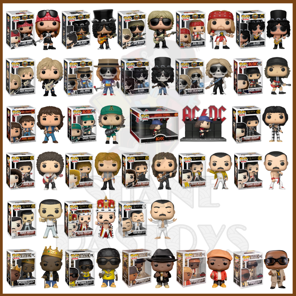 {PRE-ORDER} Funko Pop! ROCKS Music : Guns N Roses, Queen, AC/DC ...
