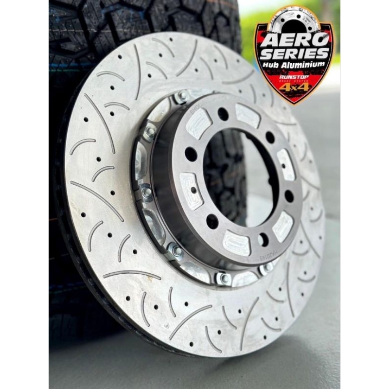 RUNSTOP AERO SERIES จานขยายปั้มเดิม จาน 2ชิ้น High carbon ฮับอลูมิเนียม ...