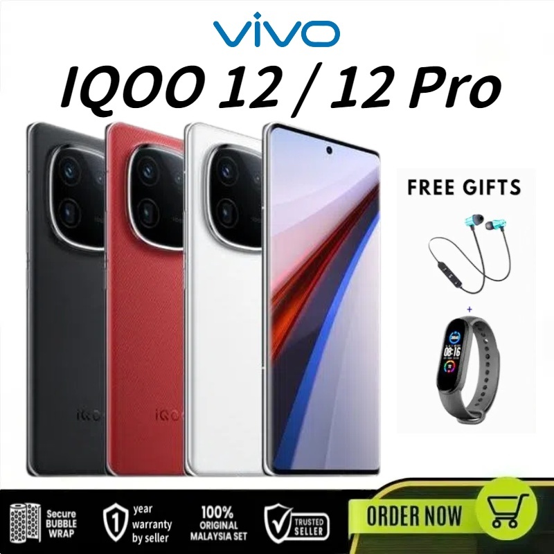 Vivo iQOO 12 / 12 PRO 16GB+16GB EXTENDED RAM+512GB ROM 1st