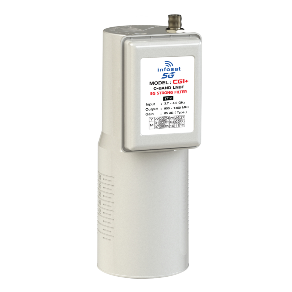 INFOSAT LNBF CG1+ ตัดสัญญาณ 5G เด็ดขาด ในระบบ Digital (เฉพาะหัว ...