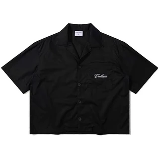 Culture Quintessential Cropped Shirt Nigredo