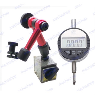 เครื่องวัดระนาบพร้อมฐาน ไดอัลเกจ เครื่องตั้งระดับ Digital Dial Indicator 0-12.7mm/0.5 0.01