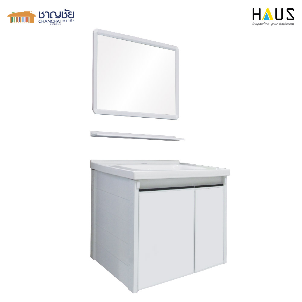 haus-รุ่น-ha203-ชุดเคาเตอร์เตอร์อลูมิเนียม-อ่างเซรามิค-ชั้นวาง-กระจก-สีขาว