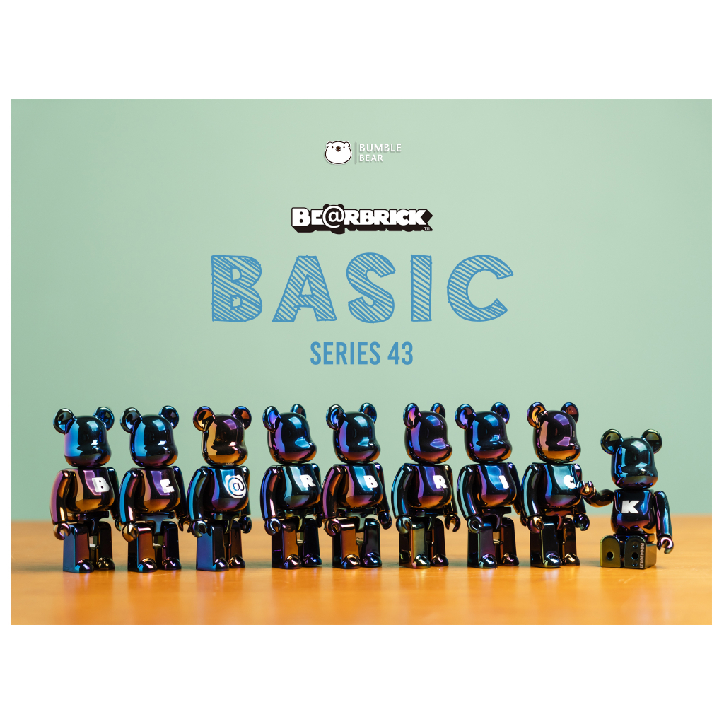 ของแท้-พร้อมส่ง-100-bearbrick-series-43-basic