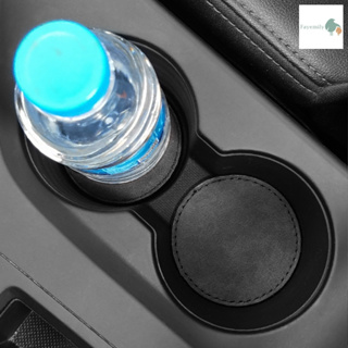 *สินค้าพร้อมส่ง* ที่รองแก้วน้ำในรถยนต์ ที่รองแก้วขนาด 6.9 ซม. แผ่นรองแก้วในรถ ที่วางรองแก้วน้ำ ที่รองแก้วน้ำหนังกลับ