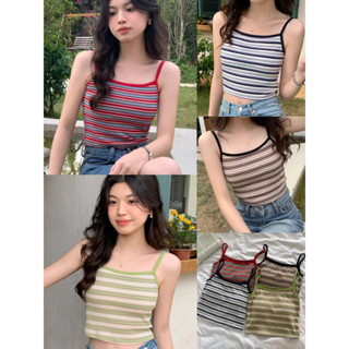 ONE SIZE เสื้อยืด เสื้อสายเดี่ยว ผ้าไหมน้ำแข็ง มีฟองน้ำในตัว ฟรีไซส์ นุ่ม บาง ระบายอากาศดี 680#