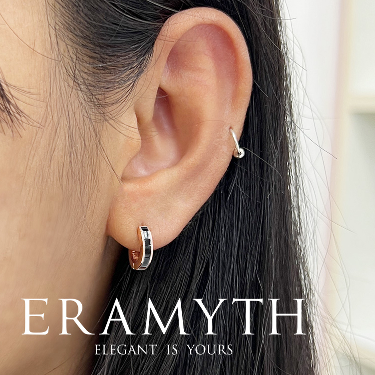 eramyth-jewelry-ต่างหูห่วง-ดีไซน์ลงสี-enamel-ดำ-เงินแท้-92-5-13mm-em-0061-pb-13-สินค้ามาตรฐานส่งออก