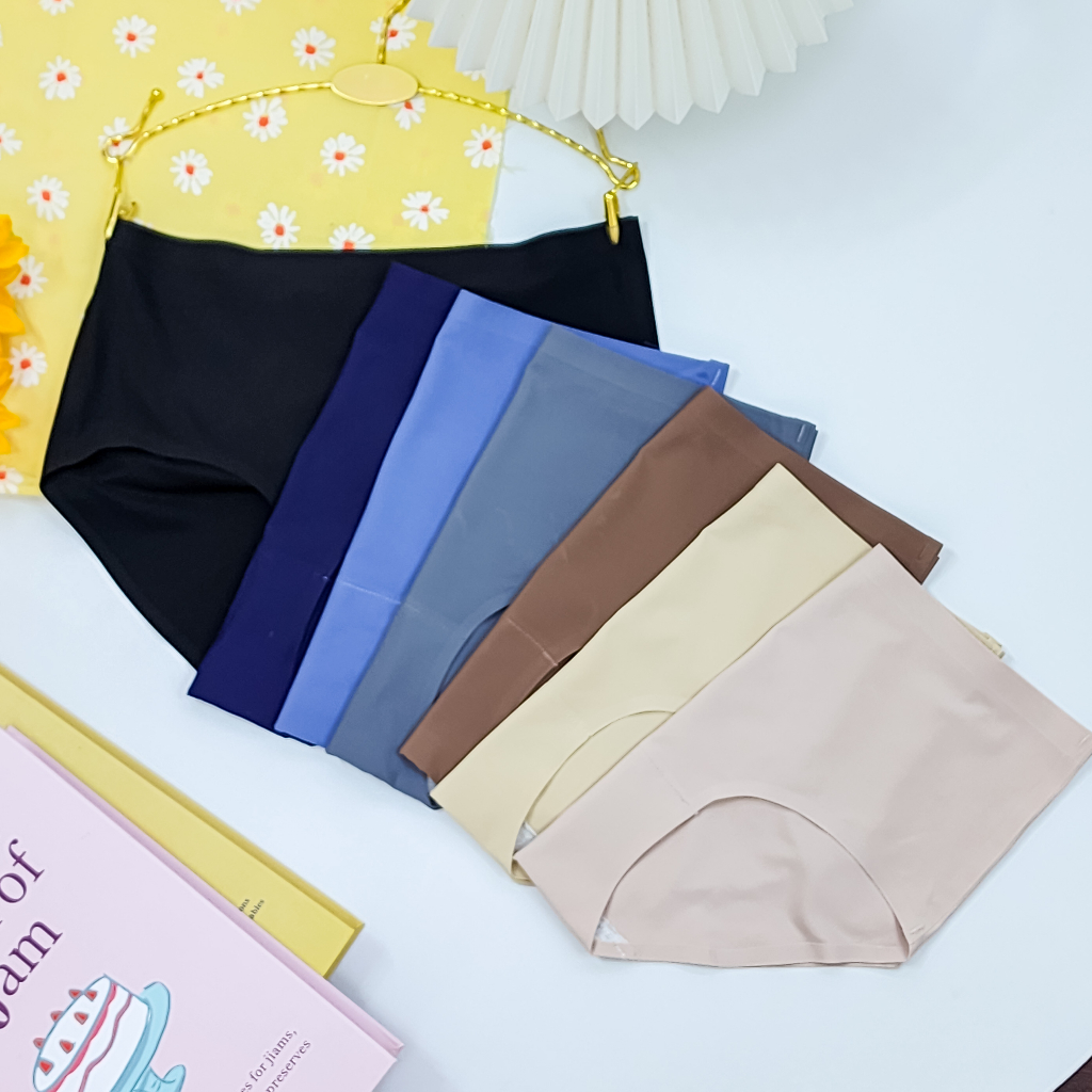 สินค้าแนะนำ-กางเกงในไร้ขอบคุณภาพดี-สีพาสเทล-สีสวย-ยืดดี-เย็บเป้ากันเป้าหลุดง่าย