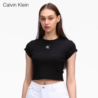 【จัดส่งวันเดียวกัน】C·K แขนสั้น Caivin Klein T-Shirt แขนสั้นผู้หญิง ของแท้100%