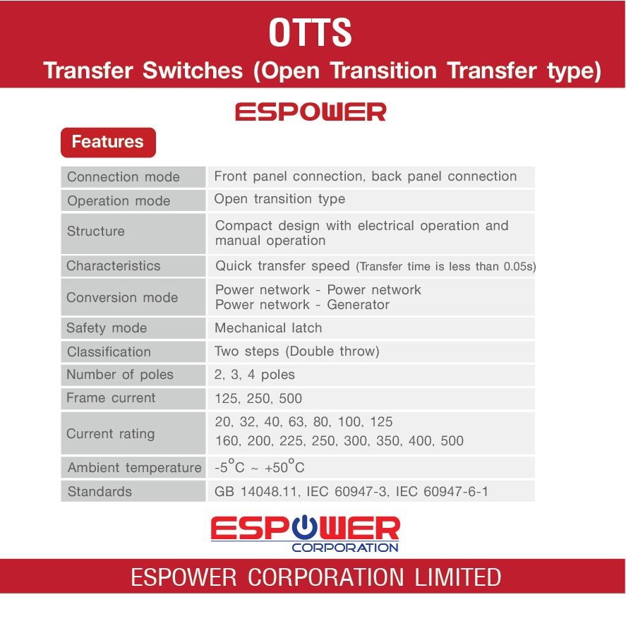 espower-transfer-switches-open-transition-transfer-type-otts-สวิตช์สลับแหล่งจ่ายอัตโนมัติ