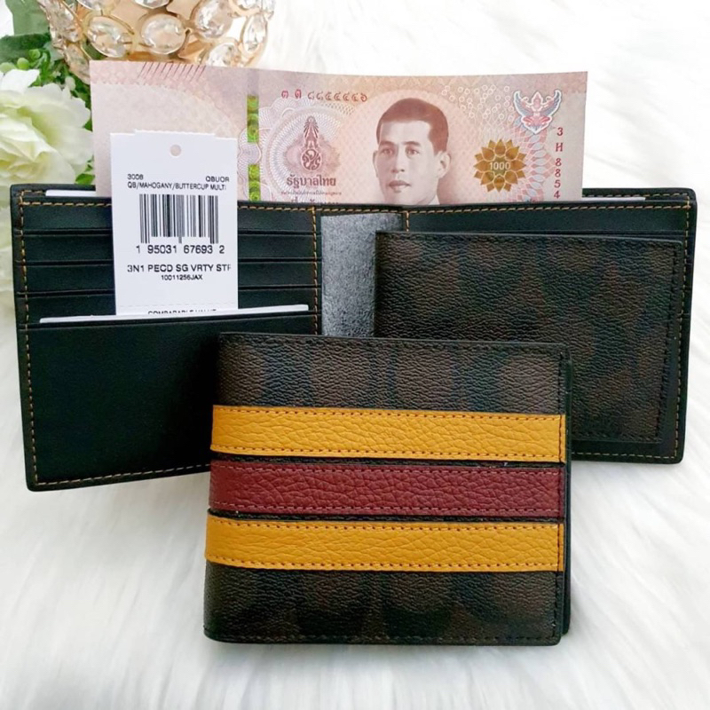 สด-ผ่อน-กระเป๋าสตางค์มีไส้-3008-compact-id-wallet