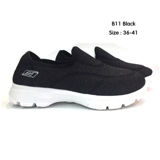 5okshop รองเท้าผ้าใบยางยืดเพื่อสุขภาพ ทำจากเส้นใยอีลาสติก ยืดหยุ่นสูง ผิวสัมผัสนุ่ม น้ำหนักเบา ส้นสูง1.5นิ้ว B11