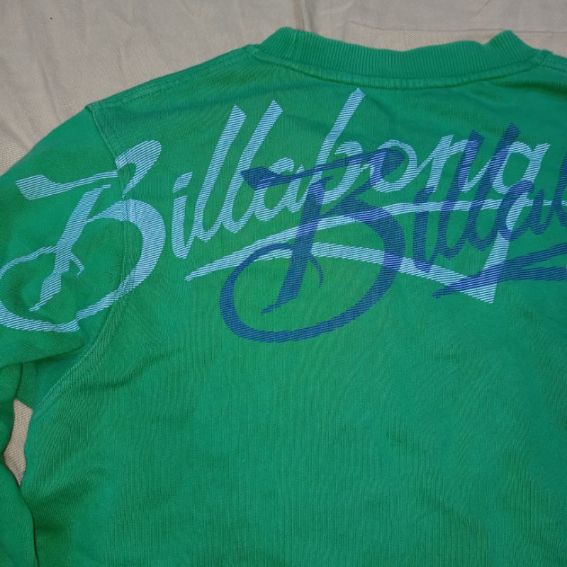 billabong-sweater-vintage-บิลลาบองค์-สเว็ตเตอร์-สีเขียว-งานสเก็ตบอร์ด-มือสอง