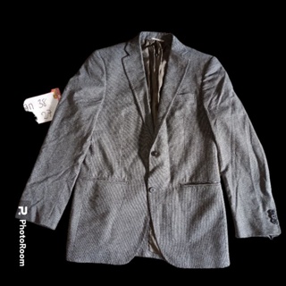The Suit Company Super 120s wool fabric by Alpe Solivo Italy สูทแบรนด์ ลายทาง มือสอง