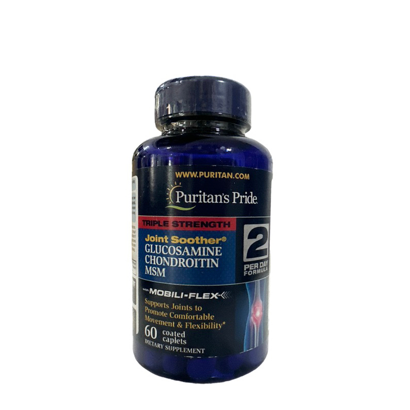 puritan-s-pride-joint-soother-glucosamine-chondroitin-60-เม็ด-อาหารเสริมบำรุงข้อต่อ-กระดูก