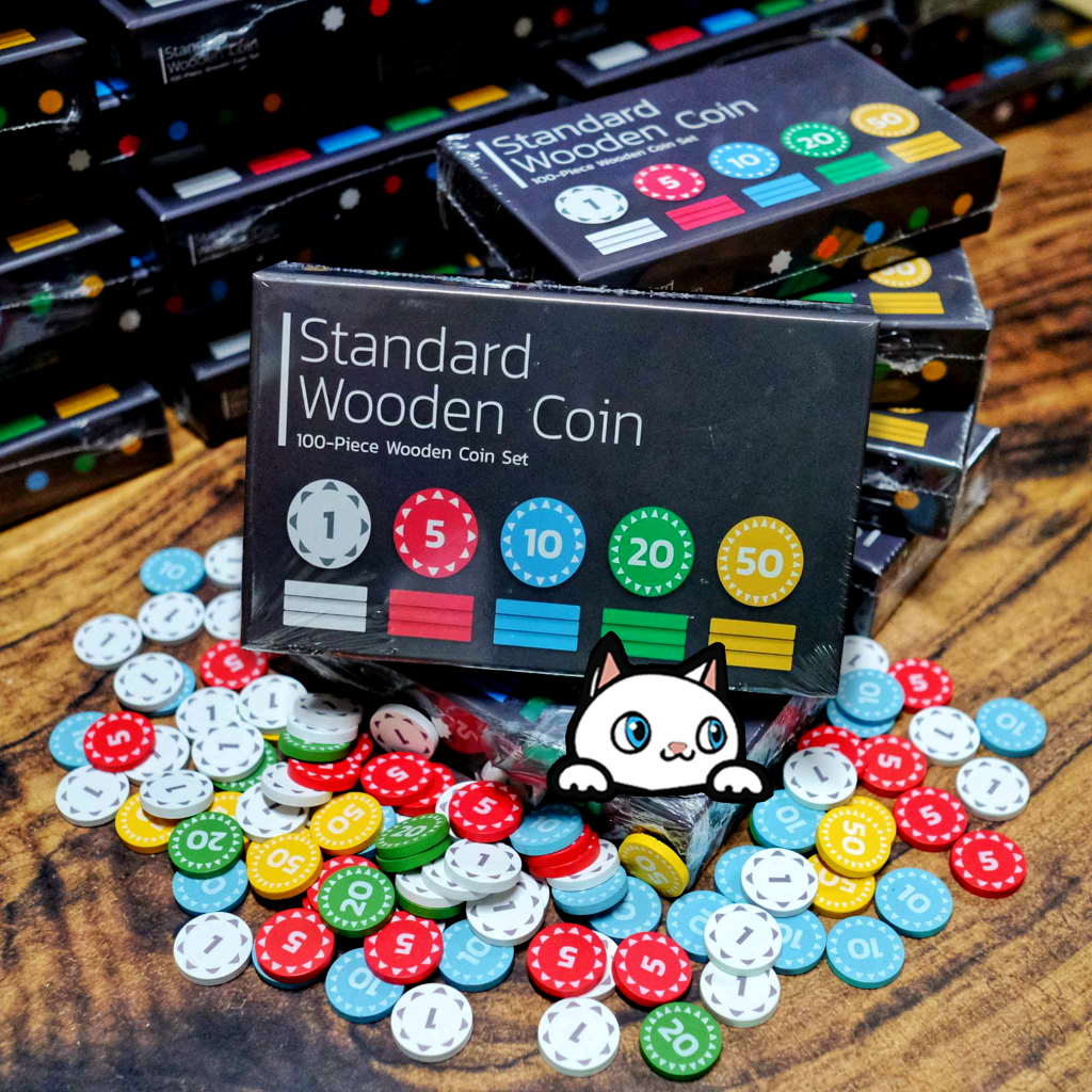 standard-wooden-coin-tendays-wooden-coin-เหรียญไม้สำหรับบอร์ดเกม