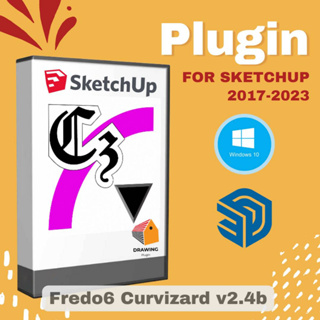 [E69] Fredo6 Curvizard v2.4b ( ปลั๊กอินสร้าง Curve ) | Plugin for Sketchup 2017-2023 | Extensions เวอร์ชันเต็ม ถาวร