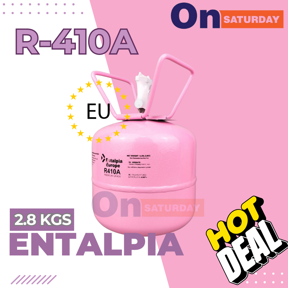 น้ำยาแอร์-r-410a-แบรนด์-entalpia-บรรจุน้ำยา-2-8-กก-ของแท้ยุโรป-มาตรฐานระดับสากล