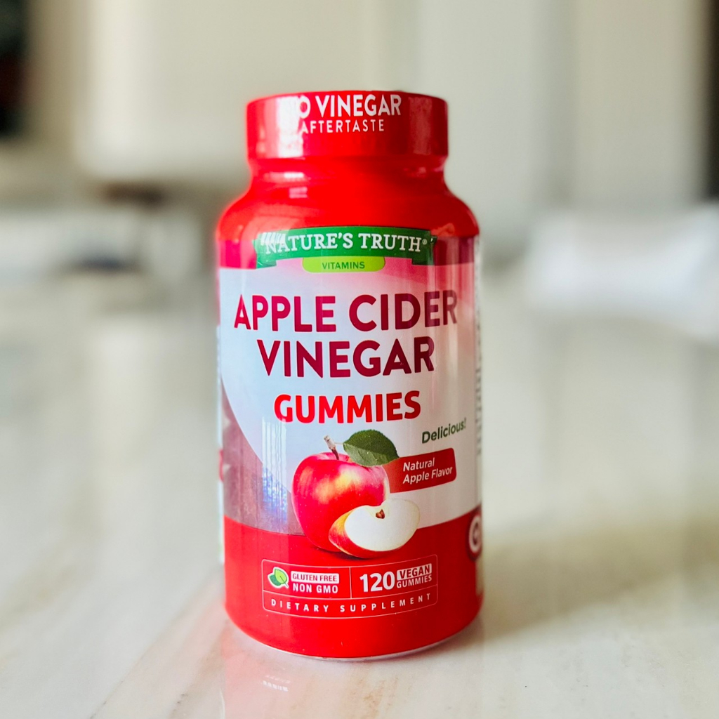 Nature's truth apple cider vinegar 120 gummies 400Mg ผลิตจากแอปเปิ้ลสด