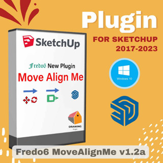 [E80] Fredo6 Move Align Me v1.2a ( ปลั๊กอินย้ายและจัดตำแหน่งวัตถุ ) |2017-2023