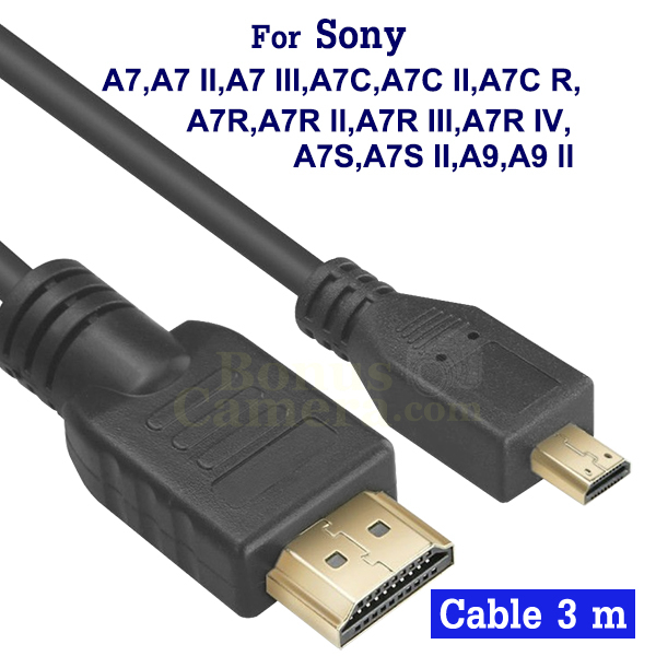สาย-hdmi-ยาว-3m-ใช้ต่อ-sony-a7-a7-ii-a7-iii-a7c-a7c-r-a7-r-a7-r-ii-iii-iv-a7s-a7s-ii-a9-a9-ii-เข้ากับ-hdtv-monitor-cable