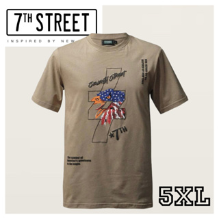 7th Street เสื้อยืด ขนาด 5XL รอบ อก 60 นิ้ว รุ่น BEG025
