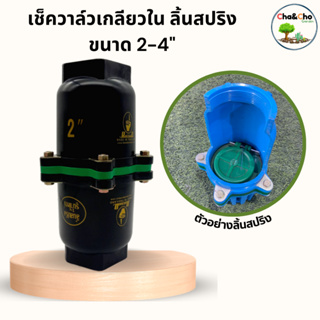 เช็ควาล์วเกลียวใน ลิ้นสปริง5หูสีดำ ขนาด 2"-4" เช็ควาล์วกันน้ำไหลย้อนกลับ