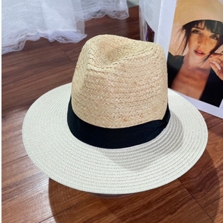 หมวกสานทรงปานามาใส่ได้ทั้งชาย-หญิง สินค้าตรงปก 100% พร้อมส่งจากไทย