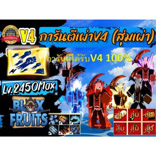 การันตีได้รับเผ่าV4 T1 100% การรันตี6มัด V4 สุ่มดาบ สุ่มผลเวลตัน2450