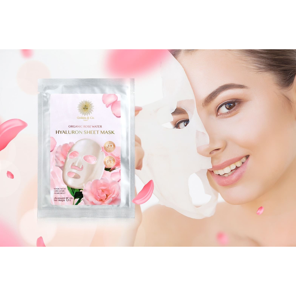 golden-amp-co-thailand-golden-organic-rose-water-hyaluron-sheet-mask-15g-มาส์ก-เพิ่มความชุมชื่น-ผิวดูแลกระจ่าง