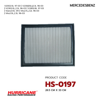 HURRICANE กรองอากาศสแตนเลสสตีล เฮอร์ริเคน รุ่น HS-0197 MercedesBenz