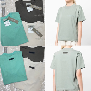 💫พร้อมส่ง💫Essentials T- Shirt • เสื้อยืด คอกลม แบรนด์ดัง รุ่นใหม่🔥 สกรีนตัวอักษร เย็บแถบยางนูน ผ้าคอทตอนนิ่ม by valen