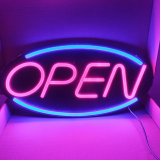 ป้ายไฟ LED ป้ายไฟOPEN. ป้ายไฟเปิดร้าน ป้ายไฟขายของ ขนาด 45x22cm