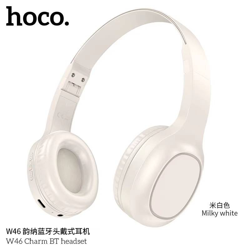 HOCO W46 หูฟังบลูทูธ Bluetooth 5.3 หูฟังครอบหู มินิมอล พับเก็บได้ แบตทน ...