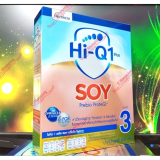 Hi-Q Soy prebio ProteQ ไฮคิวซอยพรีไบโอโพรเทค สูตร 3 นมถั่วเหลือง ขนาด 400g Exp 11/12/2024