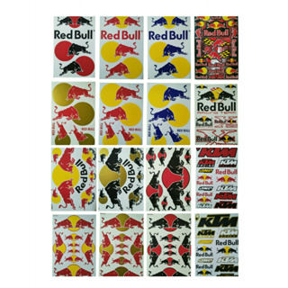 #สติ๊กเกอร์แต่งรถ #สติ๊กเกอร์รถซิ่ง #สติ๊กเกอร์รถมอเตอร์ไซค์ #สติ๊กเกอร์หมวกกันน็อค #Red Bull  ( ขนาด 17.5 x 26.5 ซม.)