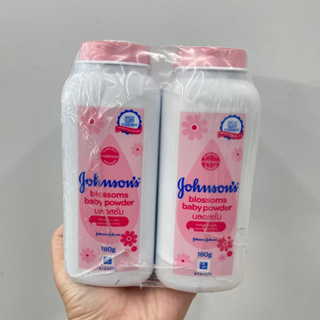 (แพ็ค 6) Johnsons Blossoms Baby Powder จอนห์นสัน บลอสซั่ม เบบี้ พาวเดอร์ ผลิตภัณฑ์แป้งเด็ก 180 กรัม