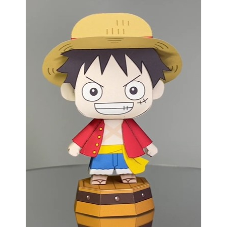 Monkey D. Luffy #Paper model #โมเดลกระดาษลูฟี่ หมวกฟาง (มีกล่อง) พร้อม ...