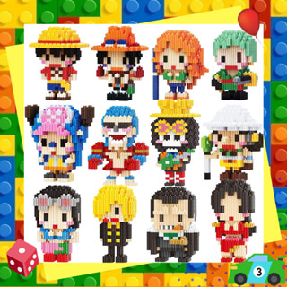 ตัวต่อเลโก้นาโนวันพีชแบบเฟือง Linkgo One Piece Nanoblock Size L