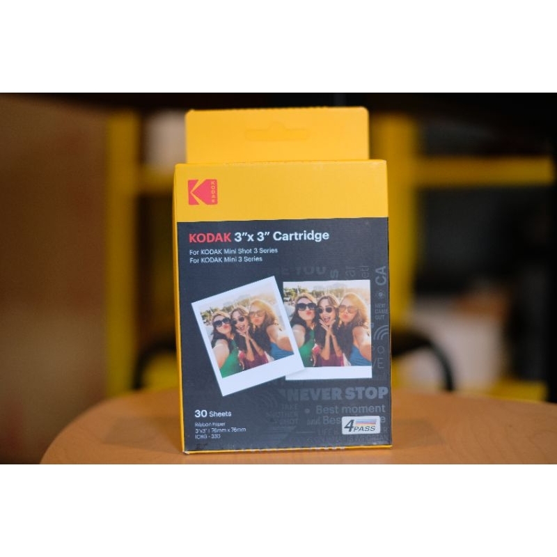 พร้อมส่ง🤩 แผ่นปริ้น สำหรับ C300R: Kodak Instant print 3x3 Cartridge 30  แผ่น