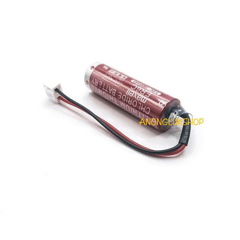 er6c-aa-3-6v-1800mah-maxell-แบตเตอรี่ลิเธียม-3-6v-สำหรับ-plc-แจ็คขาว