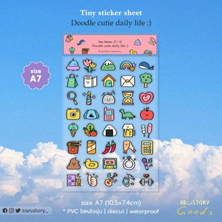 A7 Sticker (Tiny) : Doodle cutie daily life 3+4