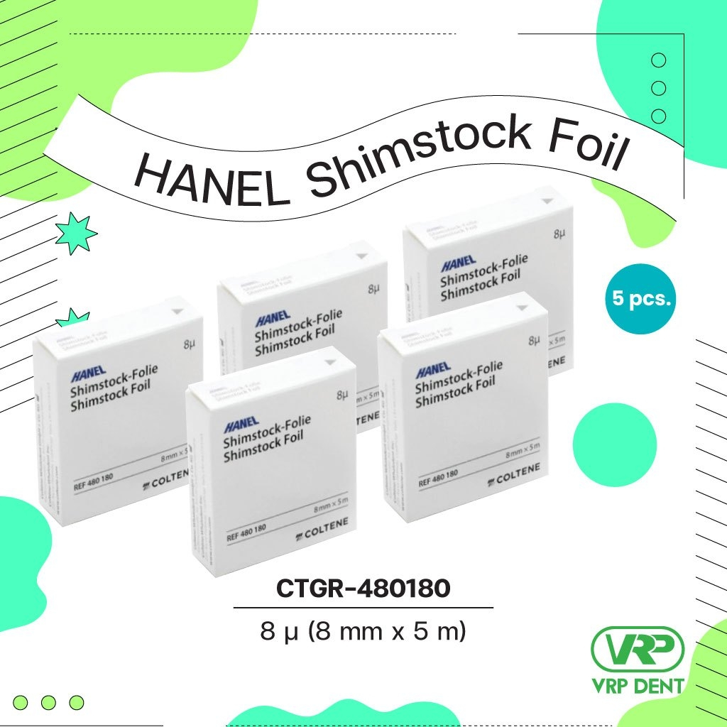 HANEL Shimstock Foil ฟอยล์เช็คการสบฟัน CTGR480180 Shopee Thailand
