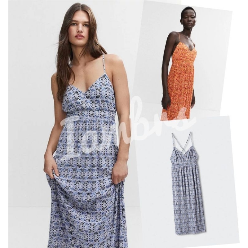 Mango Pleated dress Mango 2 Shopee Thailand