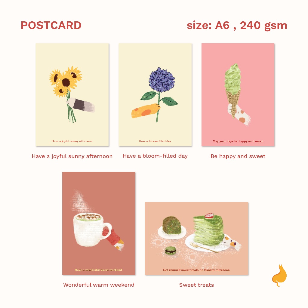Postcard - Have a joyful day โปสการ์ด A6 เขียนส่งให้คนที่คุณรักกัน | a ...