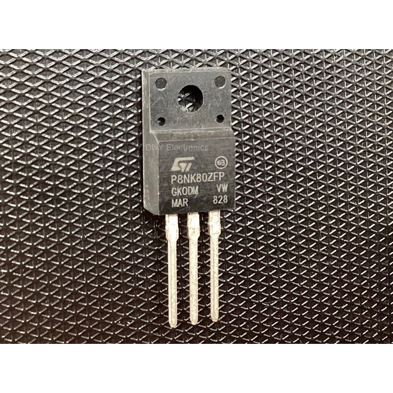 Lot De 10 MOSFET STP8NK80ZFP - Transistor N-CH 800V 6,2A - Format TO-220